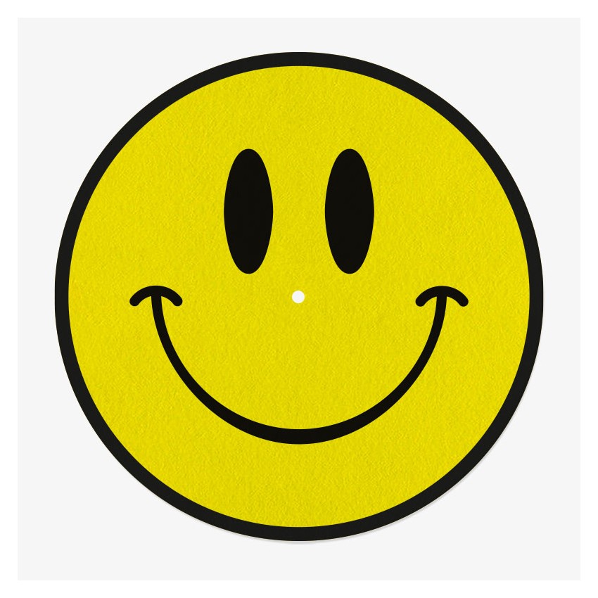 Smiley Vinyl Slipmat | Slipmat for 12" for Turntable | Feylt