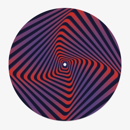 Red Psychedelic Vinyl Slipmat | High Quality Slipmat | Feylt