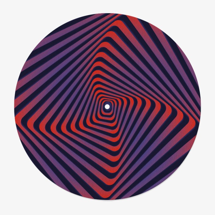feutrine vinyle psychédélique