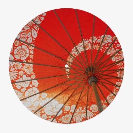 Japanese Umbrella Vinyl Slipmat for 33 RPM Turntable | Feylt