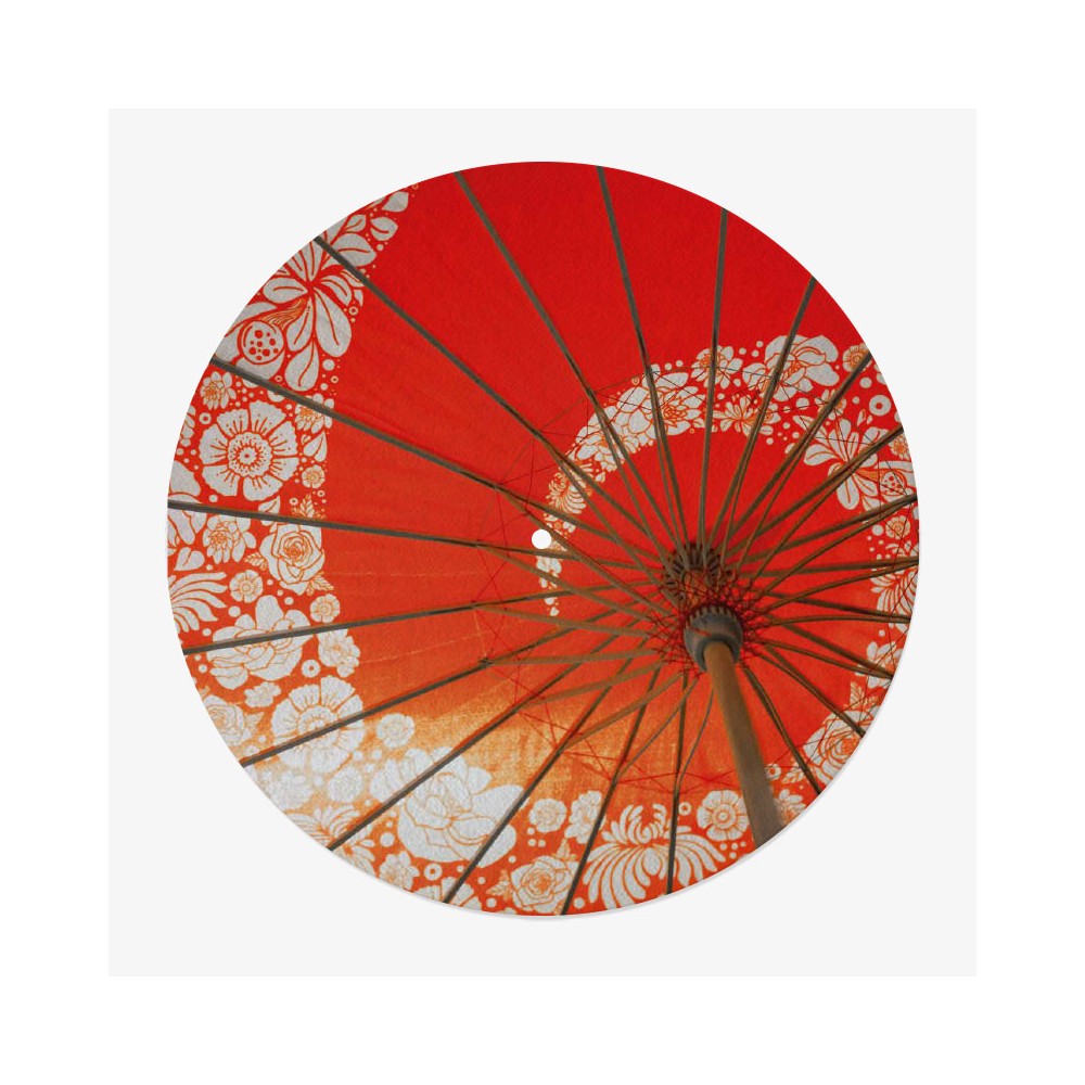 Japanese Umbrella Vinyl Slipmat for 33 RPM Turntable | Feylt