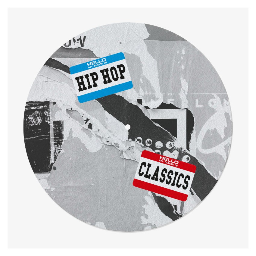 Hip-Hop Vinyl Slipmat | 12" Slipmat Printed in France | Feylt