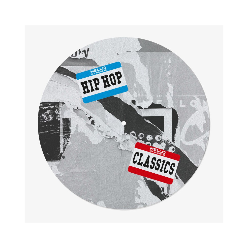 Hip-Hop Vinyl Slipmat | 12" Slipmat Printed in France | Feylt