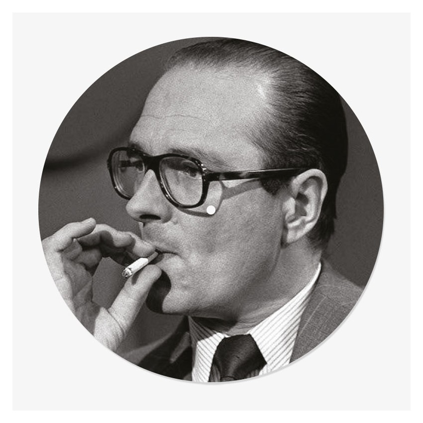 Smoking Chirac Vinyl Slipmat | Original Slipmat for Turntable | Feylt