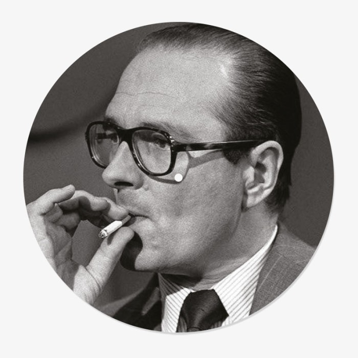 Smoking Chirac Vinyl Slipmat | Original Slipmat for Turntable | Feylt