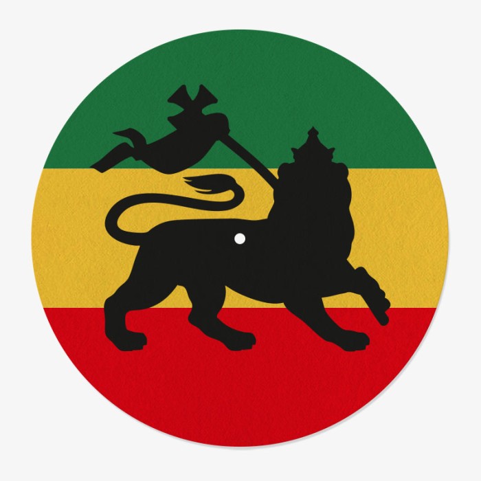 Reggae Vinyl Slipmat | 12" Slipmat for Vinyl Turntable | Feylt