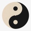 Ying Yang Vinyl Slipmat | 12" Slipmat for Vinyl Turntable | Feylt