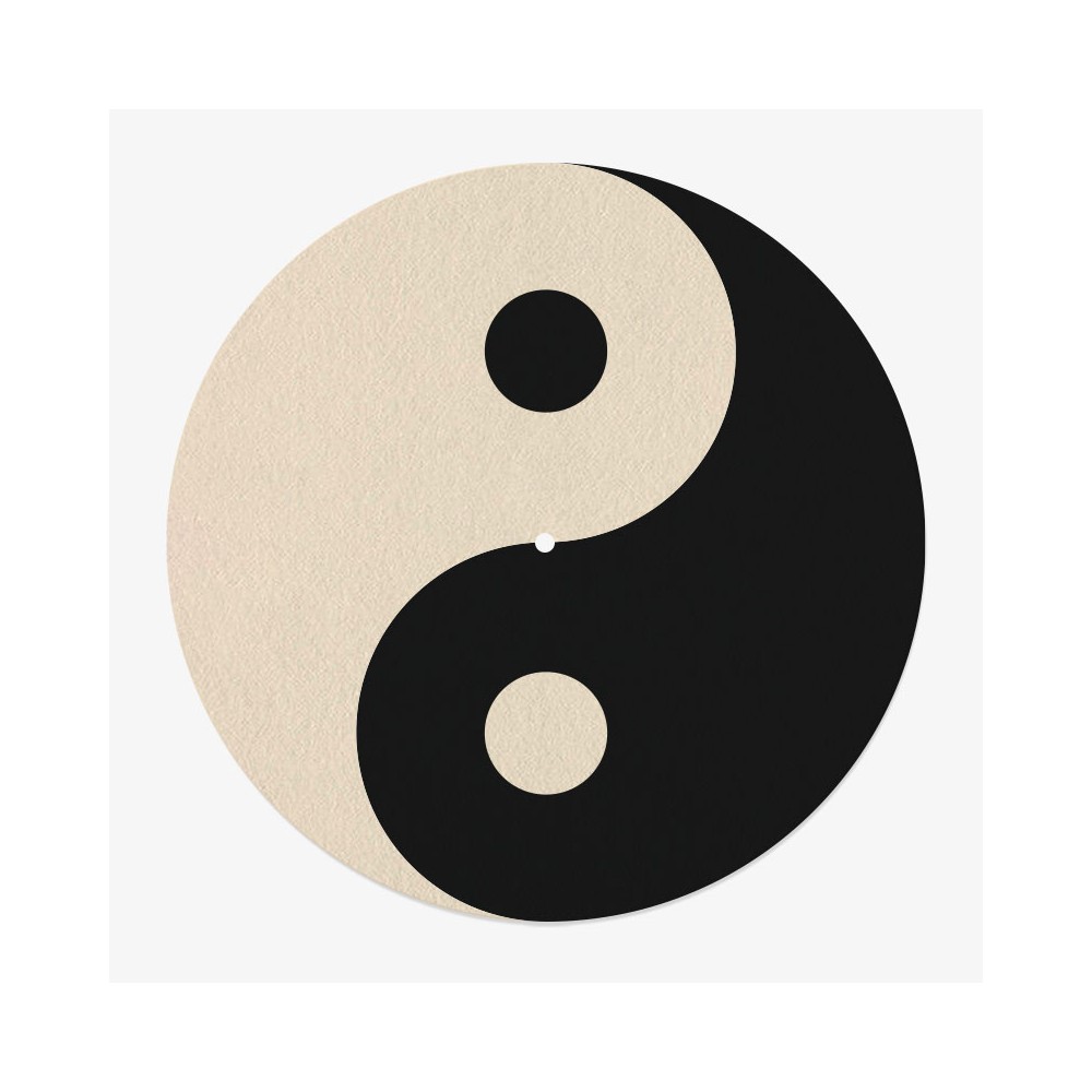 Ying Yang Vinyl Slipmat | 12" Slipmat for Vinyl Turntable | Feylt