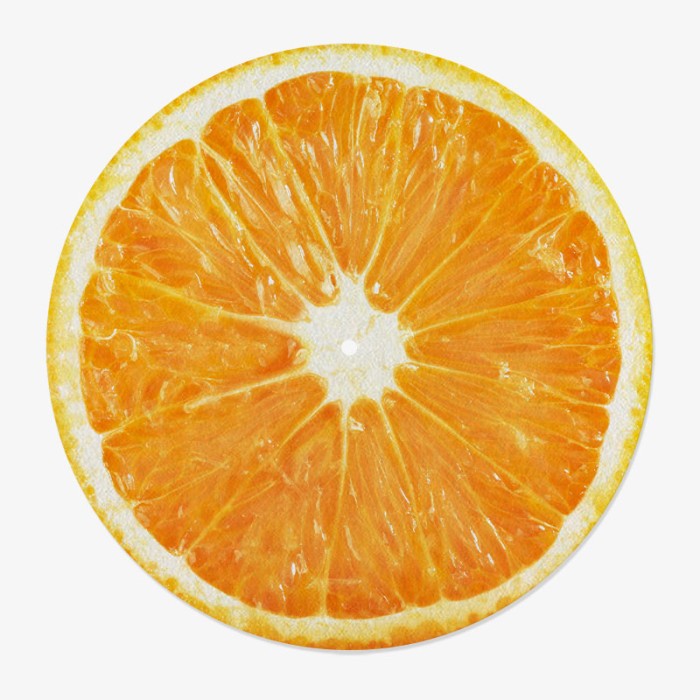 Citrus Vinyl Slipmat | Fun Citrus Slipmat for Vinyl Turntable | Feylt