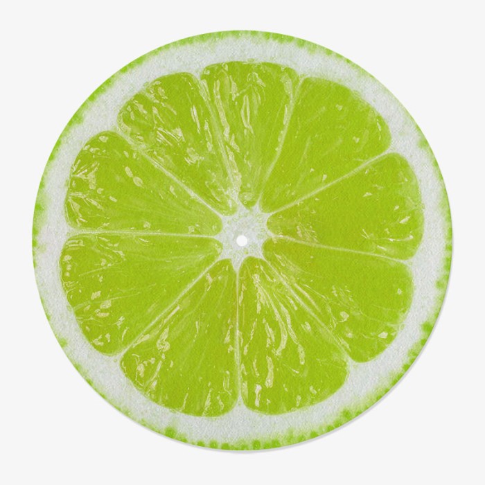 Citrus Vinyl Slipmat | Fun Citrus Slipmat for Vinyl Turntable | Feylt