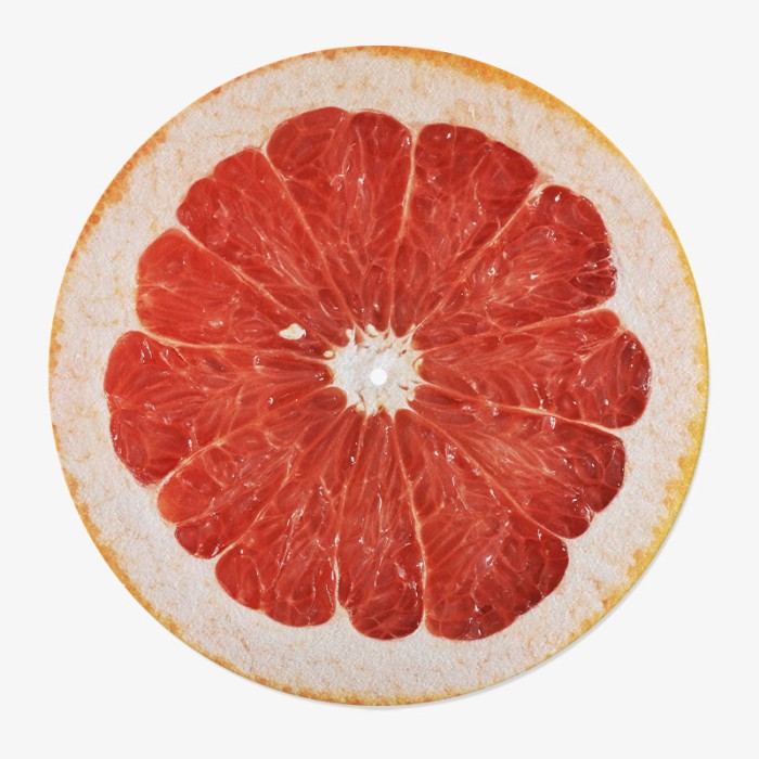 Citrus Vinyl Slipmat | Fun Citrus Slipmat for Vinyl Turntable | Feylt