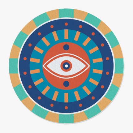 Eye Design Vinyl Slipmat | Design Slipmat for Vinyl Turntable | Feylt