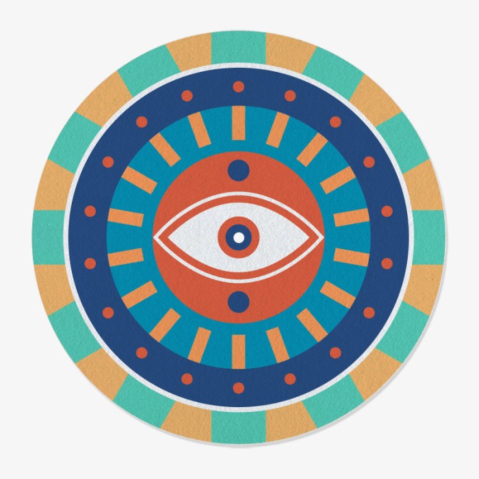 feutrine vinyle oeil design