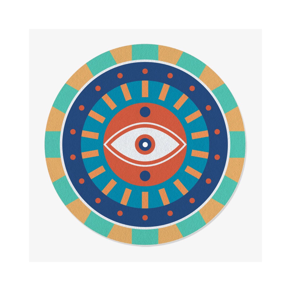Eye Design Vinyl Slipmat | Design Slipmat for Vinyl Turntable | Feylt