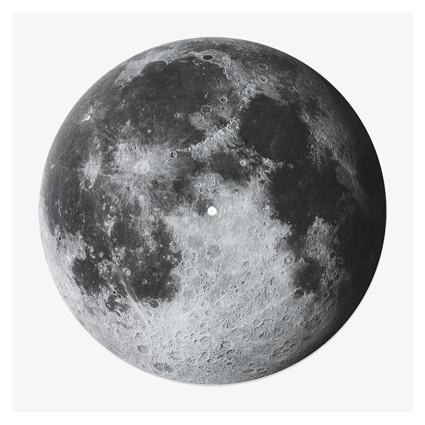 Moon Vinyl Slipmat | Printed Vinyl Slipmat for Vinyl Turntable | Feylt