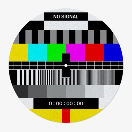 No Signal Vinyl Slipmat | Fun Slipmat for Vinyl Turntable | Feylt