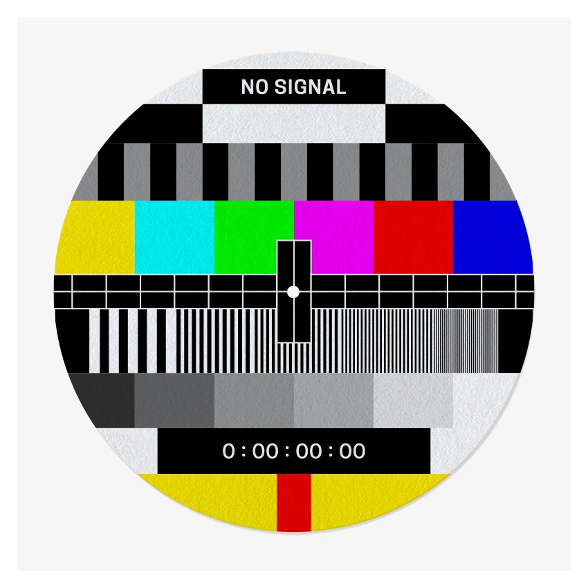 No Signal Vinyl Slipmat | Fun Slipmat for Vinyl Turntable | Feylt