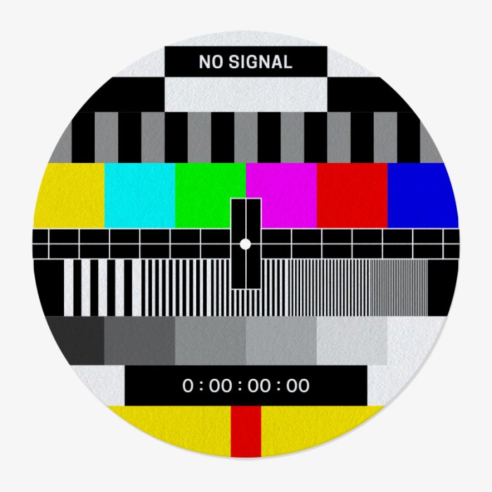 No Signal Vinyl Slipmat | Fun Slipmat for Vinyl Turntable | Feylt