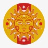 Sun Tarot Vinyl Slipmat | Fun Slipmat for Vinyl Turntable | Feylt