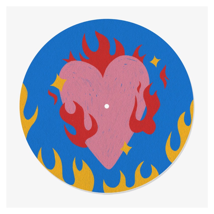 Feutrine Vinyle Coeur