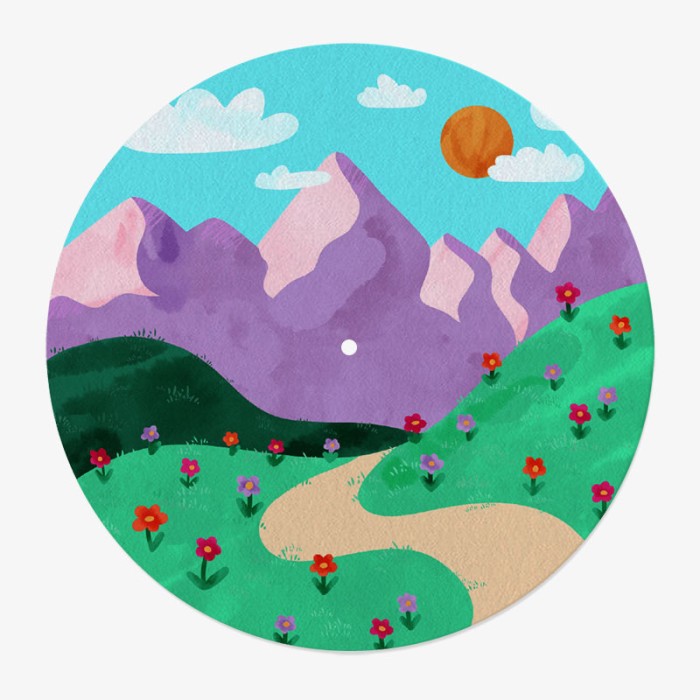 Feutrine Vinyle Montagnes