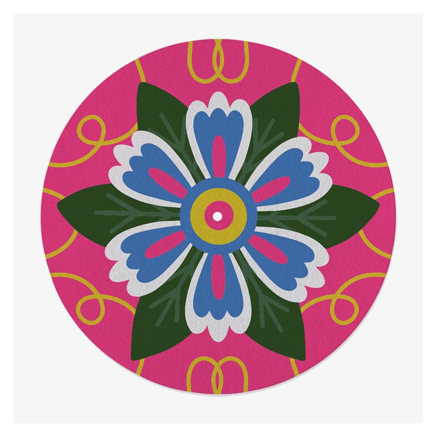 Flower Power Vinyl Slipmat