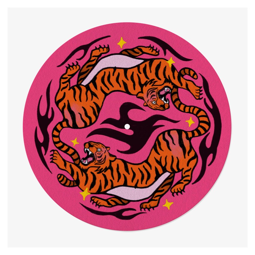Pink Tiger Vinyl Slipmat